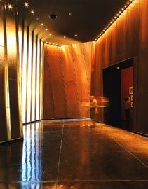 The ACCA foyer, with the entry to the smaller enfilade galleries to the right.