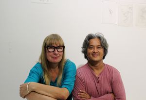 Claire Healy and Sean Cordeiro, the designers of the Tower of Power.