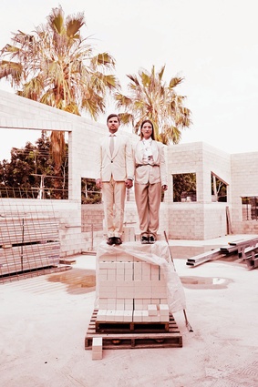 Winner: <em>Richards & Spence</em> by Roger D'Souza. Image shows architects Adrian Spence and Ingrid Richards of Richards and Spence.