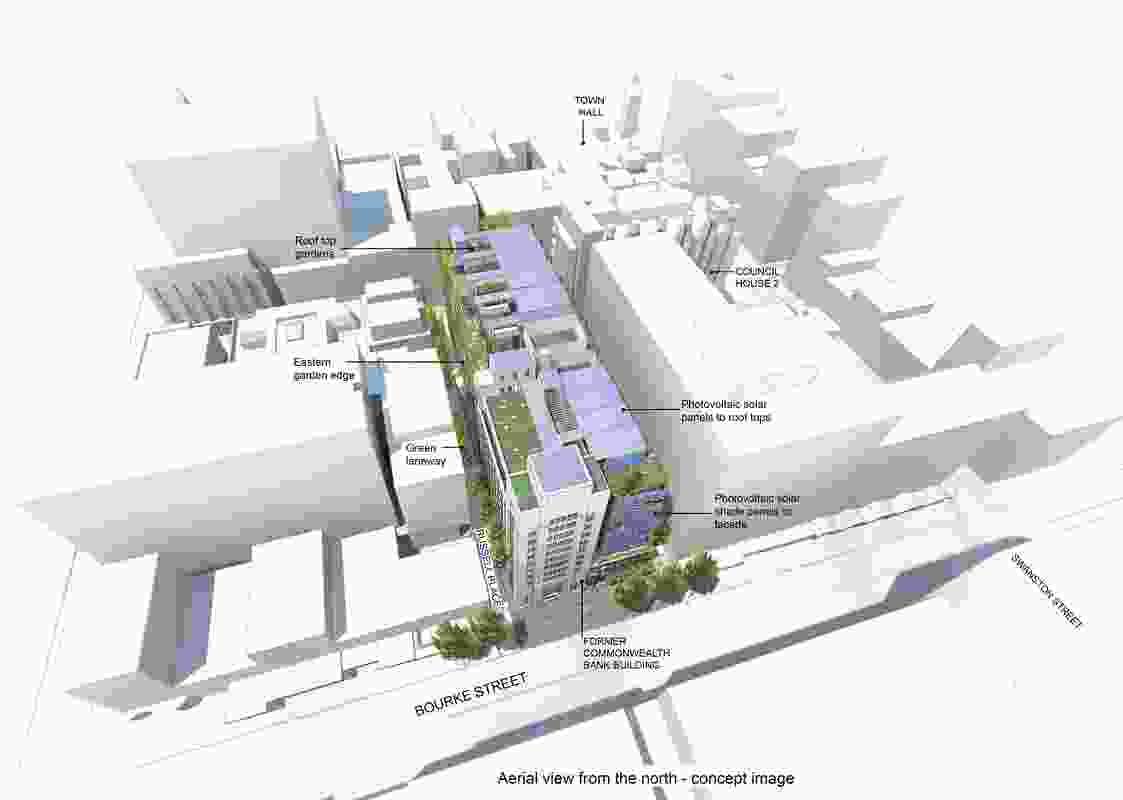 The Bourke Street Precinct concept image by Designinc.