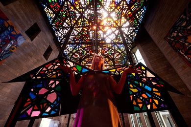 NGV Great Hall (Roy Grounds/ Ceiling: Leonard French) by Ken Wu and Isabella Alvarado.