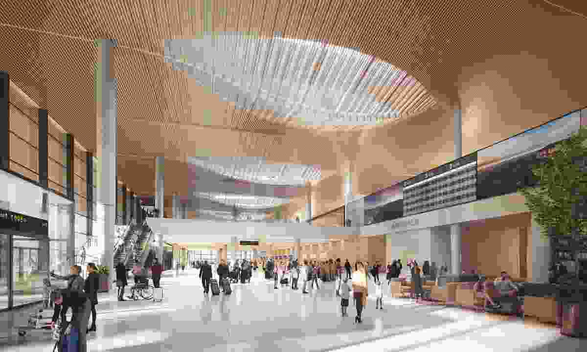 Western Sydney International Airport passenger terminal by Woods Bagot.