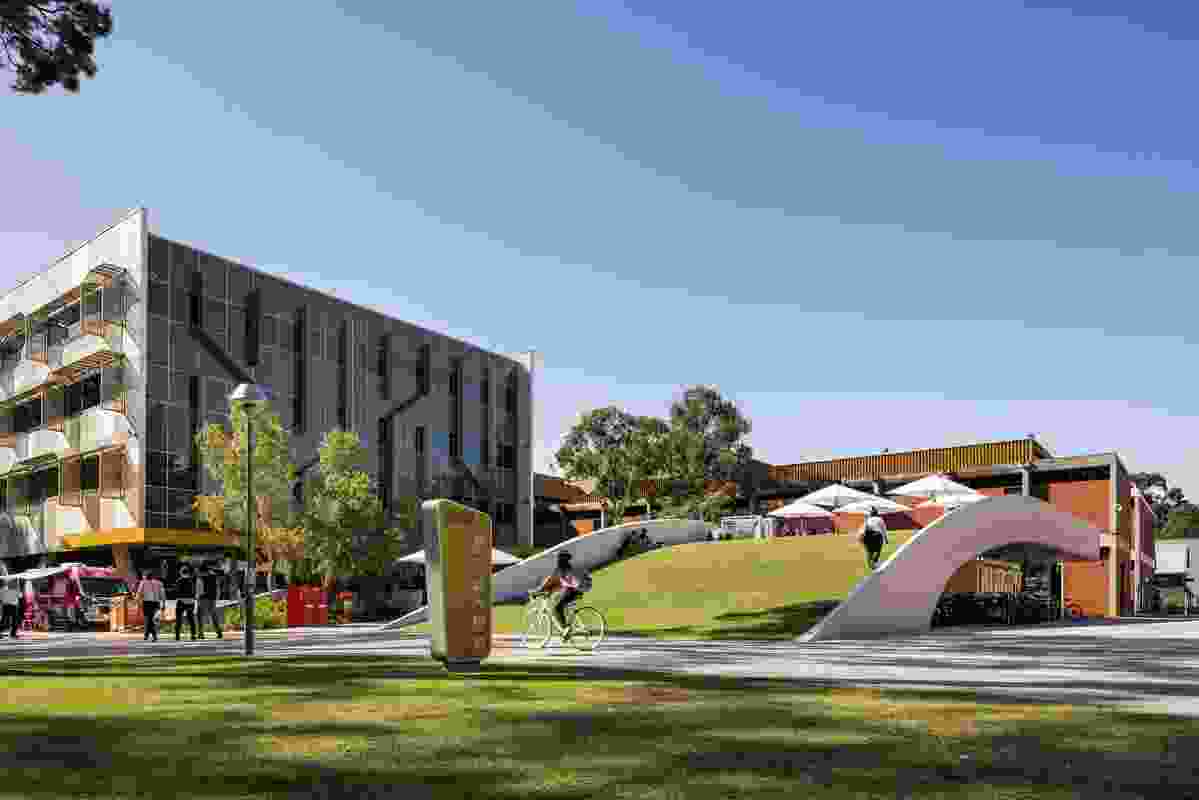 Curtin Bicycle Hub by Coniglio Ainsworth Architects and Place Laboratory with Curtin University.
