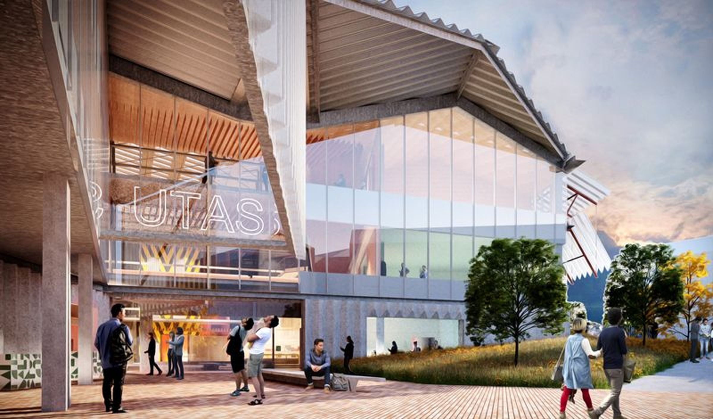 Utas Building Model John Wardle Architects designs two industrial-inspired buildings for ...