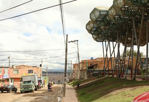 El Equipo Mazzanti's Forest of Hope in Bogota, Colombia.