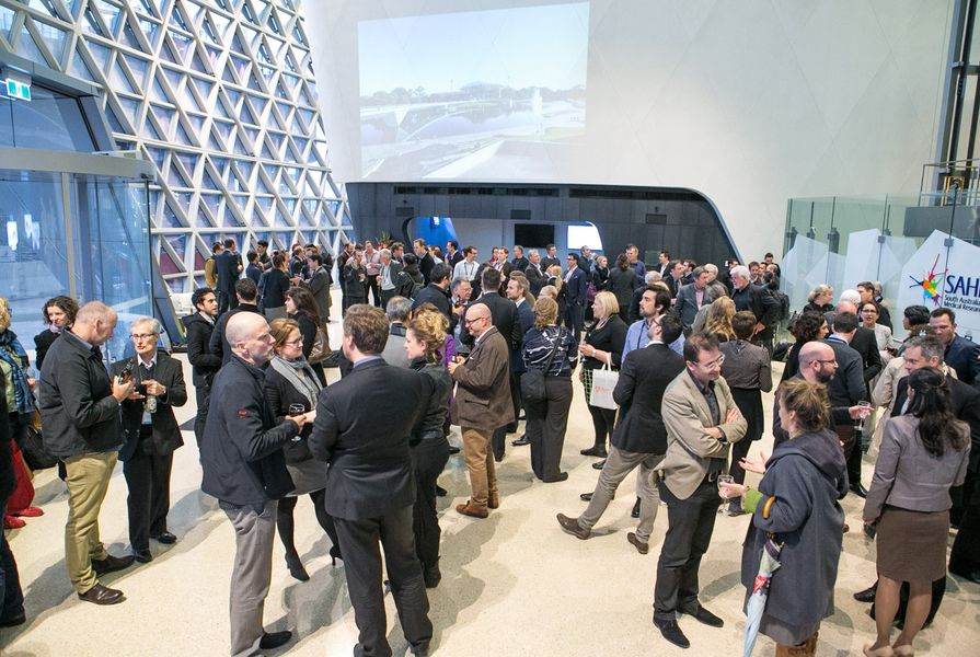 Attendees gathered at the 2014 International Urban Design Conference.