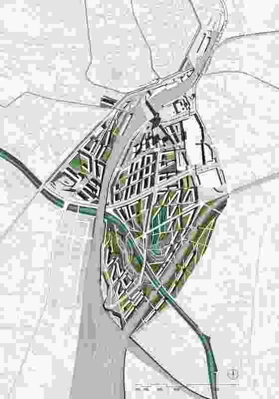 Brno city masterplan by Plasma Studio.