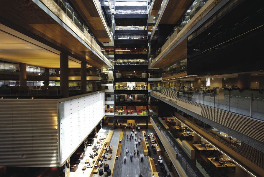 The ANZ Centre by Hassell was the winning project In the interiors category at the World Architecture Festival 2010.