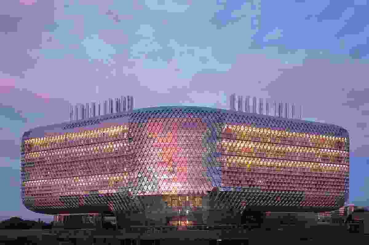 The South Australian Health and Medical Research Institute (SAHMRI) by Woods Bagot.