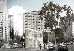 Public lecture theatre and cafe by Tom Chan, Marris Dibley and Jenna Rowe.