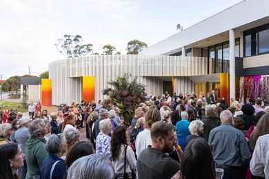 Many attended the gallery's opening on 17 November.