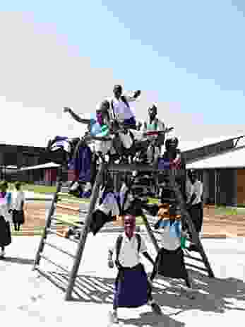The Charles Boyu Elementary and Junior High School in Ganta, Liberia, designed by Finley Pitt for UNICEF.