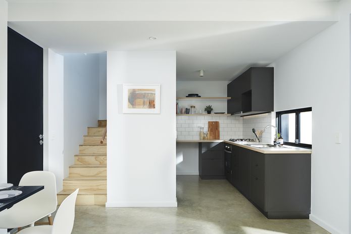 Affordability By Design Gen Y Demonstration Housing Architectureau In The Two Y Apartment A Light Well Over Stairs Serves To Draw