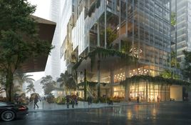 The 2,500 sqm site also includes generous public and civic spaces for year-round use.