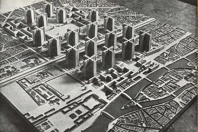 Le Corbusier's utopian "Radiant City."