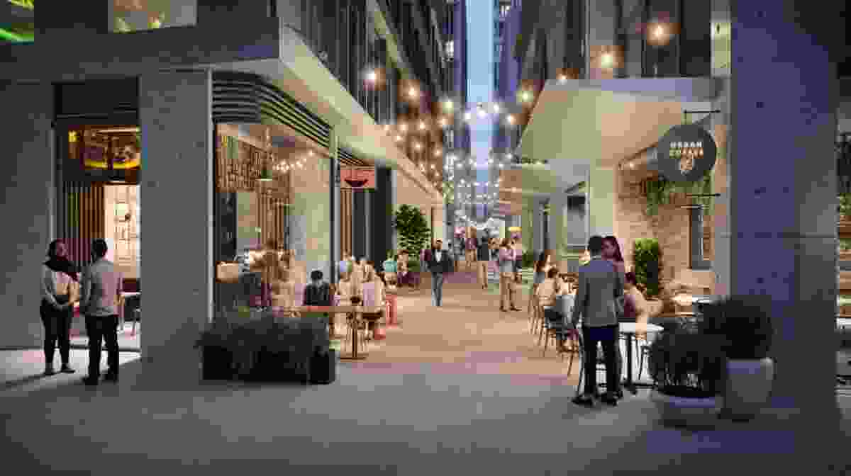 Designs for the Central Precinct also include interconnected laneways and activated public spaces.