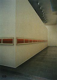 The exterior of the same enclosure, with Terra SPIRITUS... with a darker shade of pale, 1993-8, by Bea Maddock. Image: Trevor Mein.