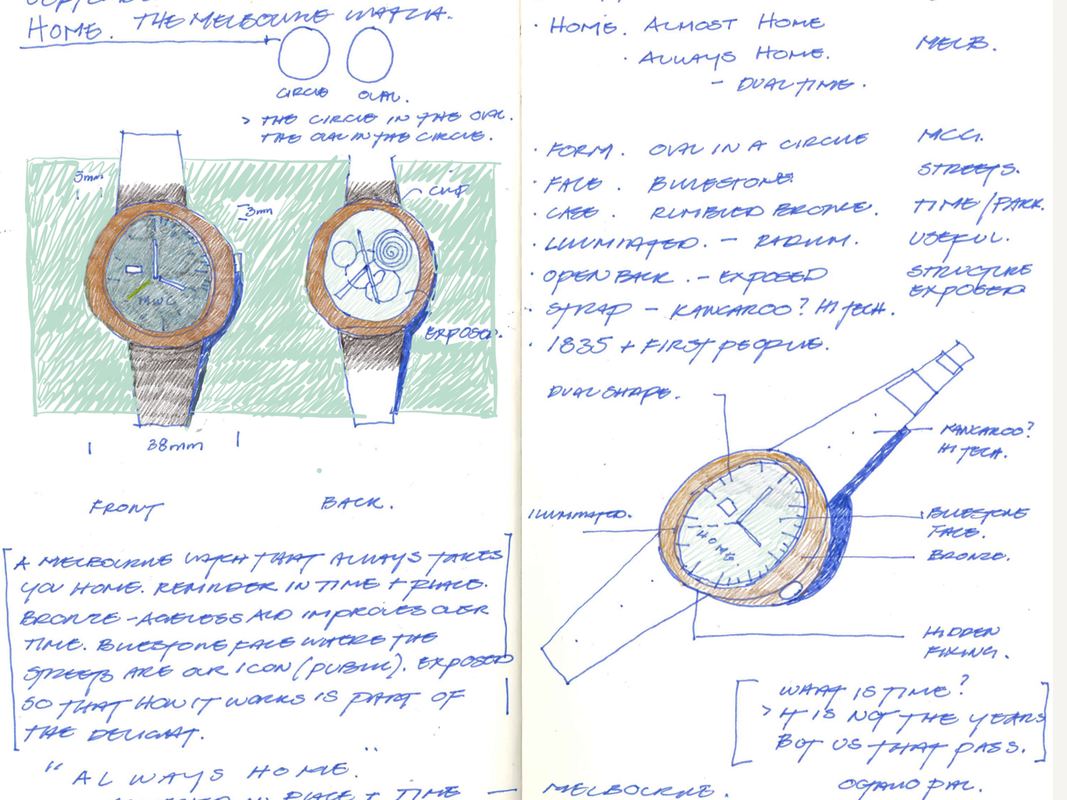 A sketch of the Melbourne Watch by Cox Architecture.