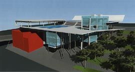 Stage two entries for the open competition.
Entry by Vanessa Carnevale and Hanson Architects.