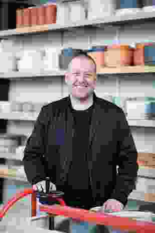 Bruce Rowe in his Northcote studio.