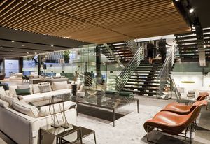 The new B&B Italia floor at the Space Furniture showroom in Sydney.