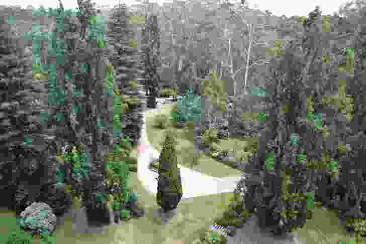 Looking across the Maroondah Reservoir Park from the dam wall.