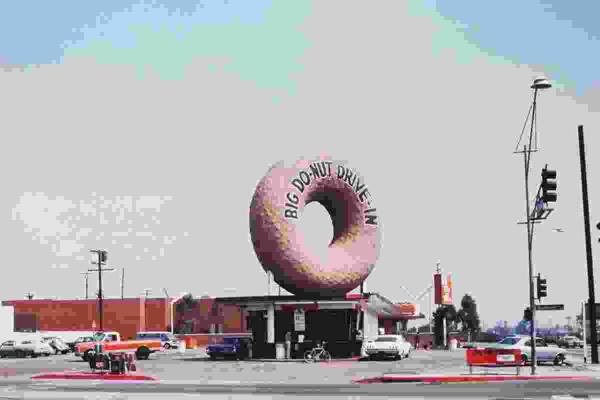 Big Donut Drive-in, Los Angeles, 1970.