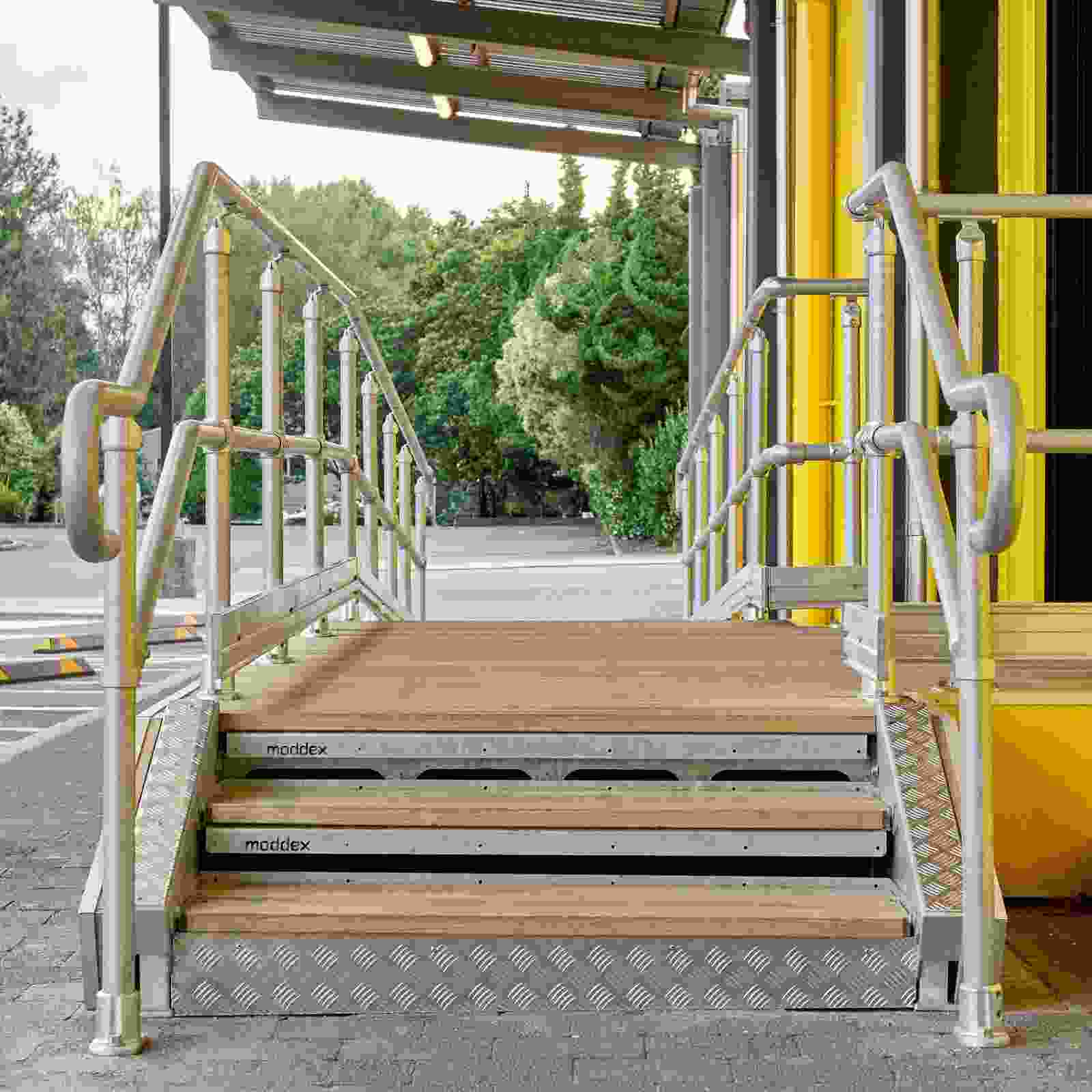 Stilt Ramps Ezibilt ramp, walkway and stair solutions by Moddex | ArchitectureAu