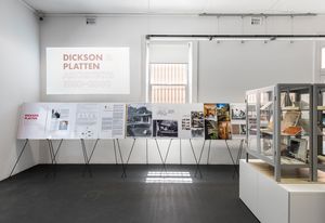 Exhibition stands at Dickson and Platten Architects: 1950-2000.