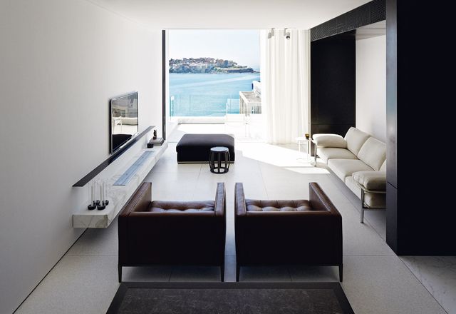 The ocean is a powerful focal point of this functional, beautifully designed Bondi house.