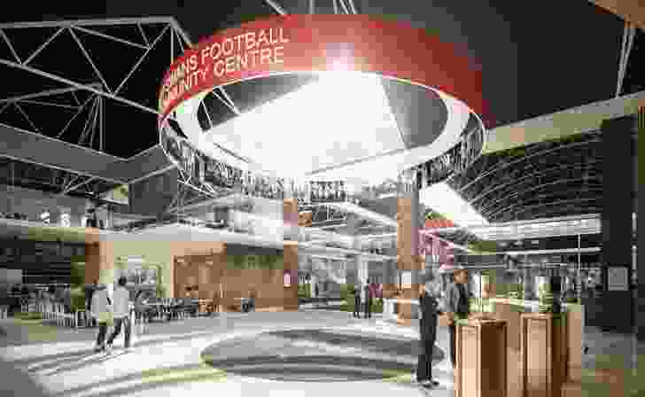 Proposed foyer of the Royal Hall of Industries.