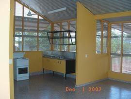 National Aboriginal Health Strategy project, kitchen at Galiwin’ku, Arnhem Land, 2002, by Troppo Architects. Photograph Richard Layton.