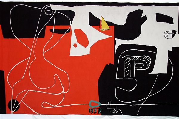 The tapestry Les Dés Sont Jetés (‘The Dice Are Cast’) by Le Corbusier was commissioned by Jørn Utzon for the Sydney Opera House in 1958.