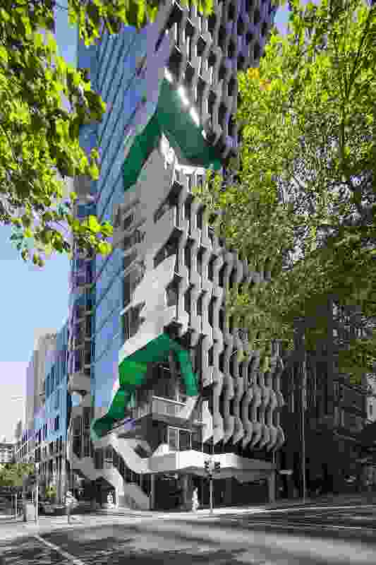 Small footprint, big ambition: the 22-storey 41X by Lyons is designed for carbon neutrality. 