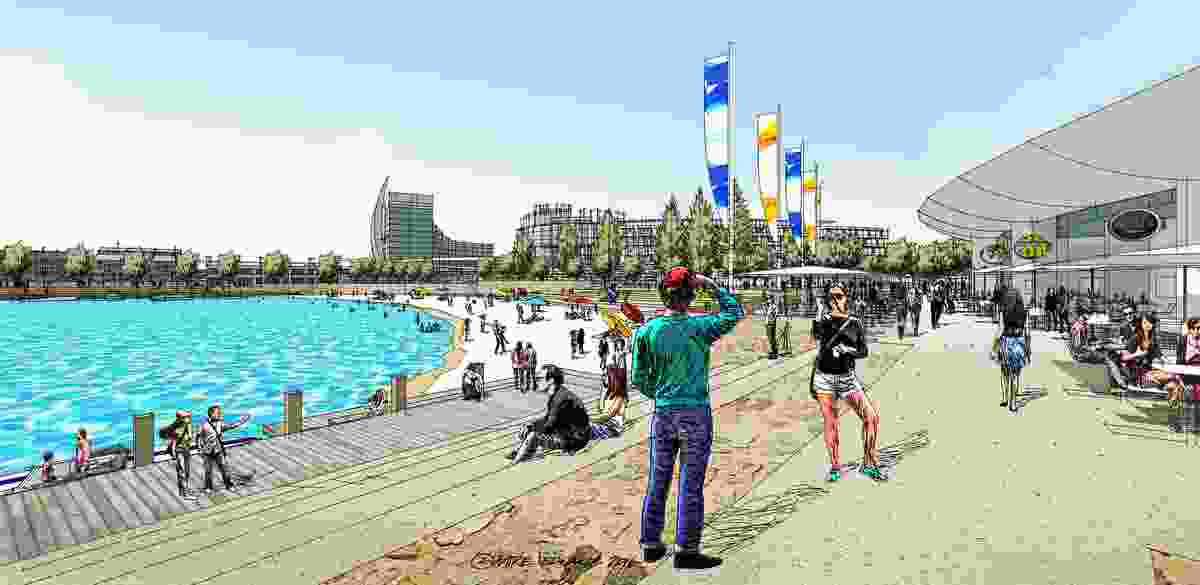 An artist's visualization of the redeveloped Ocean Reef Marina.