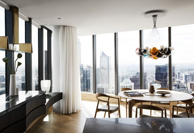 The apartment’s floor plan underwent “radical surgery” to make the most of the views.