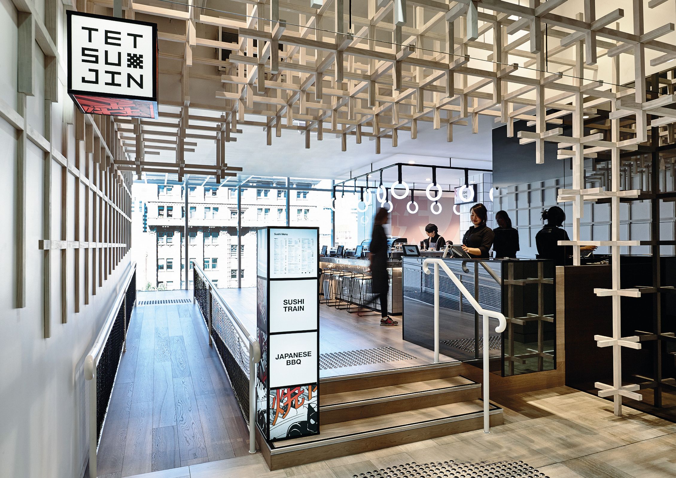 Tetsujin Building Dual dining: Tetsujin | ArchitectureAu