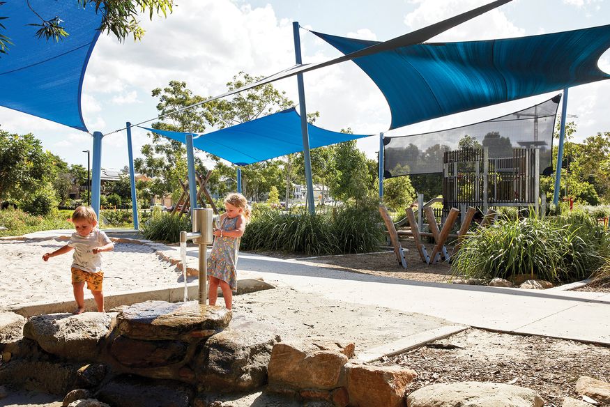 Restoration and connection Hanlon Park/Bur’uda Waterway Rejuvenation Landscape Australia