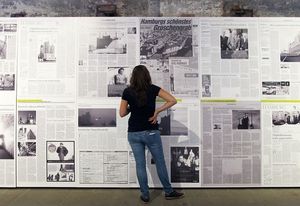 Herzog & de Meuron’s exhibit documented their controversial Elbphilharmonie in Hamburg at Common Ground.