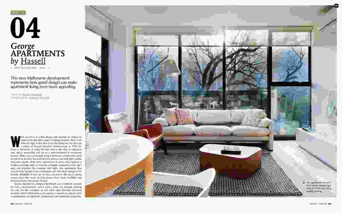 A preview from the magazine: George Apartments by Hassell.