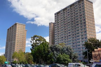 Melbourne's public housing towers.