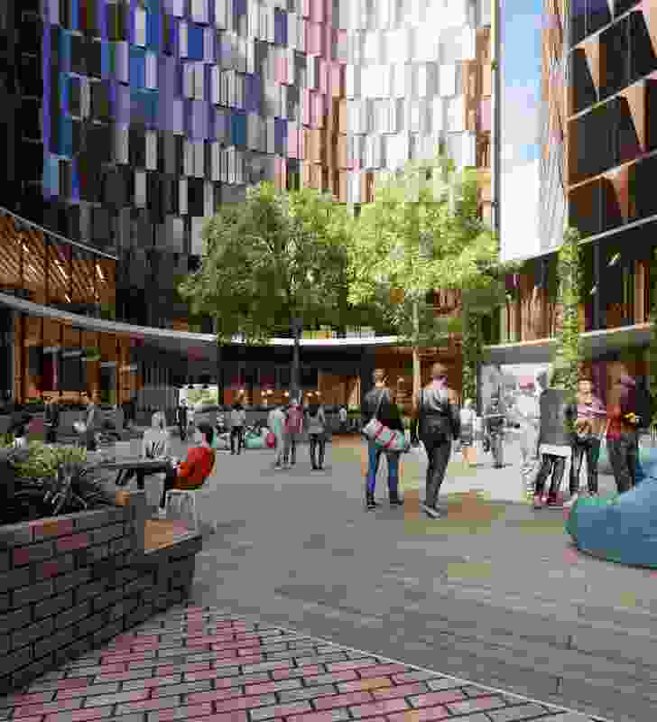 Indicative render of the Carlton Connect innovation precinct to be designed by Woods Bagot and Hayball.