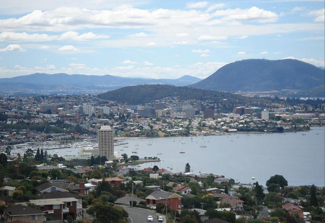 View of Hobart’s CBD.