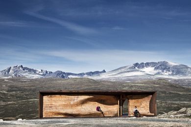 The Norwegian Wild Reindeer Centre Pavilion by Snøhetta.