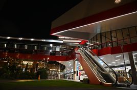 District Docklands retail escalators