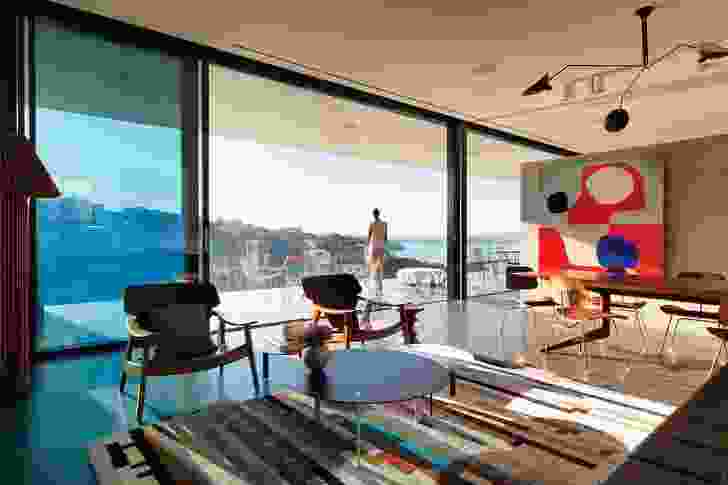 Harbour vistas, a backdrop to family life. Artwork: Stephen Ormandy.