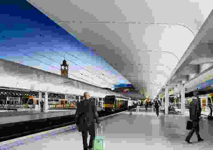 New platform canopies by Woods Bagot and John McAslan and Partners.