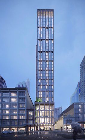 The 375 Pitt Street tower by Crone Architects.