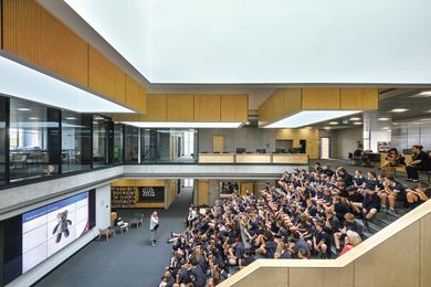 The Gipson Commons, St Michael’s Grammar School by Architectus.