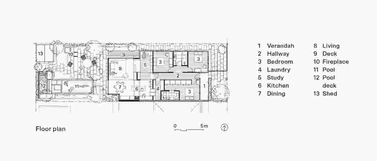 Plan of House K by Kart Projects